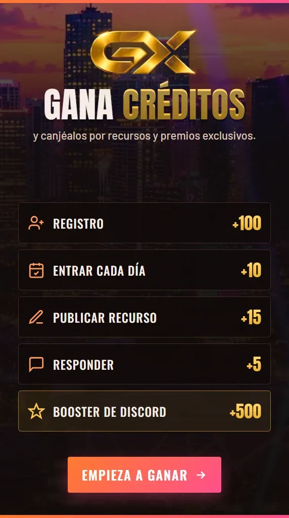 Gana créditos
