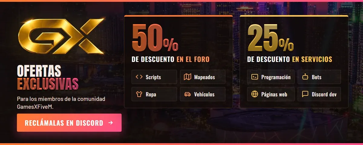 Anuncio GamesXFiveM
