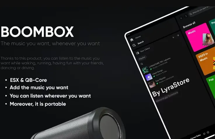 Imagen de Advanced Boombox Script [STG BOOMBOX]